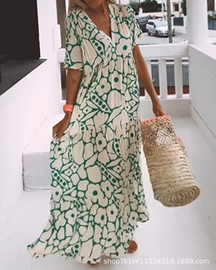 Robe fluide fleurie – Silhouette affinée !