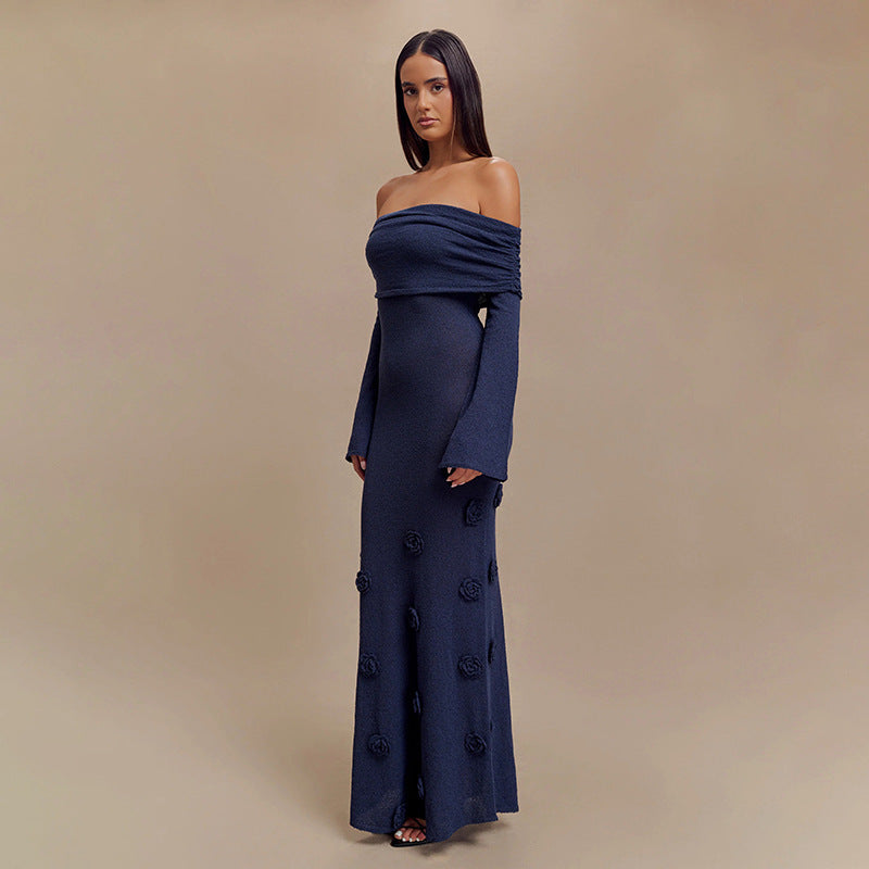 Robe Maille Fleurie Transparente pour Plage ou Détente