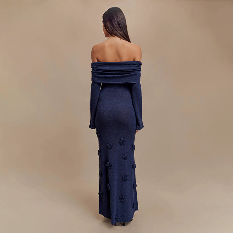 Robe Maille Fleurie Transparente pour Plage ou Détente