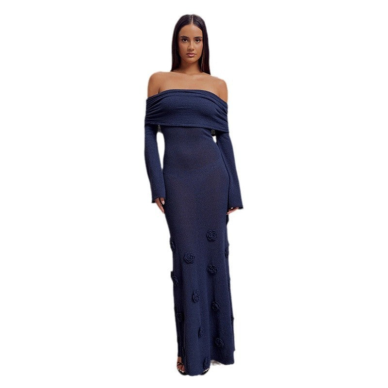 Robe Maille Fleurie Transparente pour Plage ou Détente