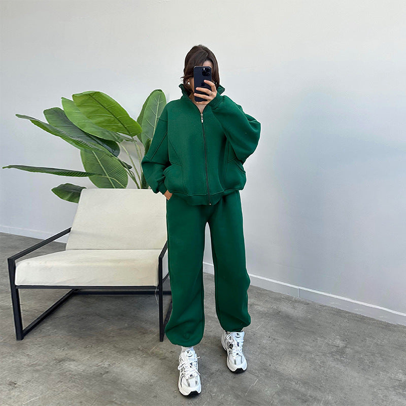 Ensemble deux pièces sweat-shirt fuselé