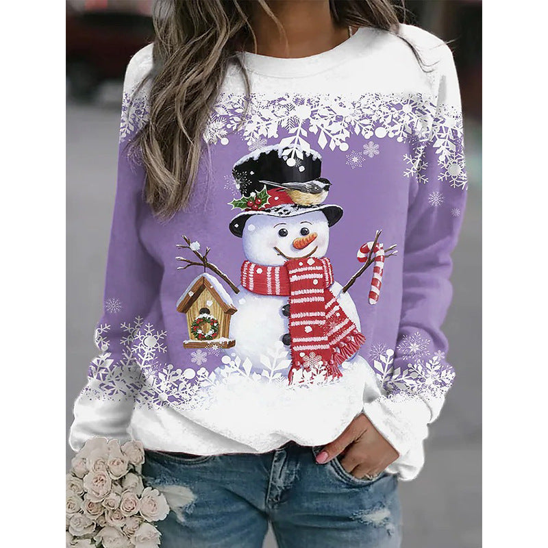 Pull Amélie Neige Imprimé - Élégance Hivernale