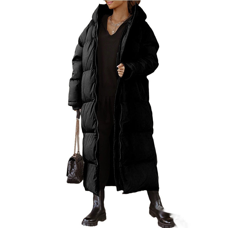 Manteau Lila Zippé à Capuche