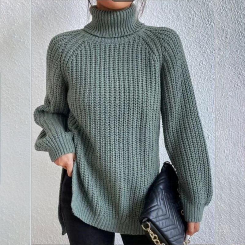 Pull col roulé fendu – Simplicité et élégance !