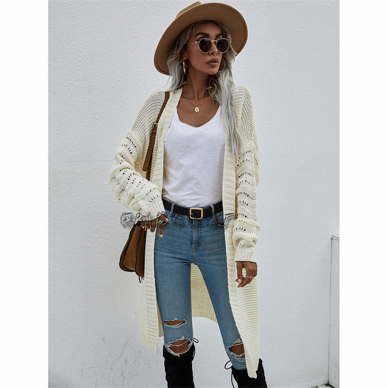 Cardigan long femme uni – Élégance et style tricoté