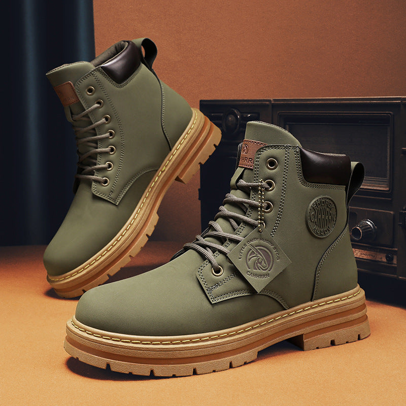 Bottes Casual Martin à Tige Haute pour Homme
