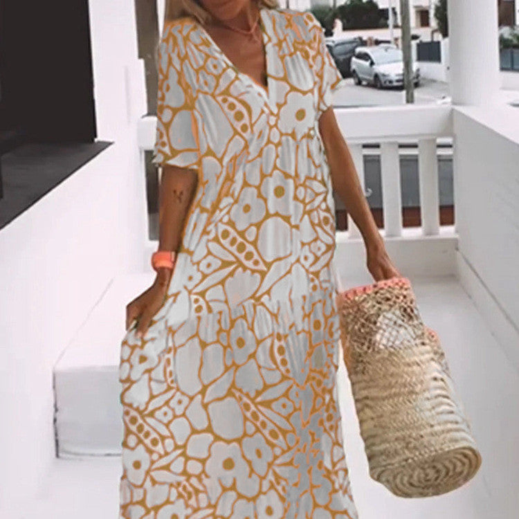Robe fluide fleurie – Silhouette affinée !