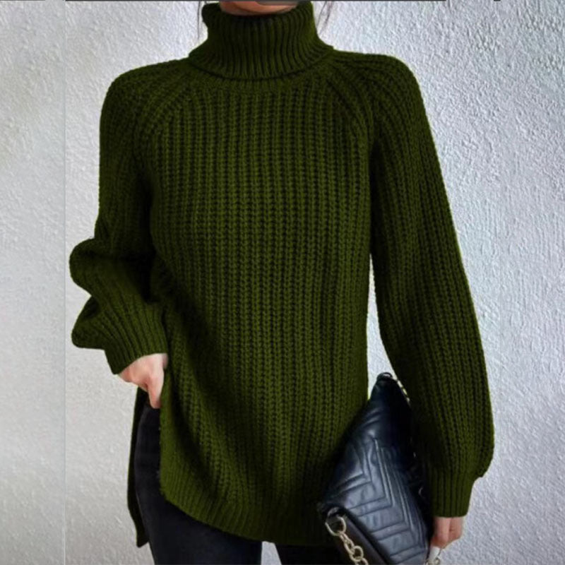 Pull col roulé fendu – Simplicité et élégance !