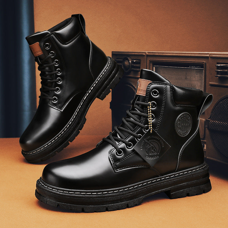 Bottes Casual Martin à Tige Haute pour Homme