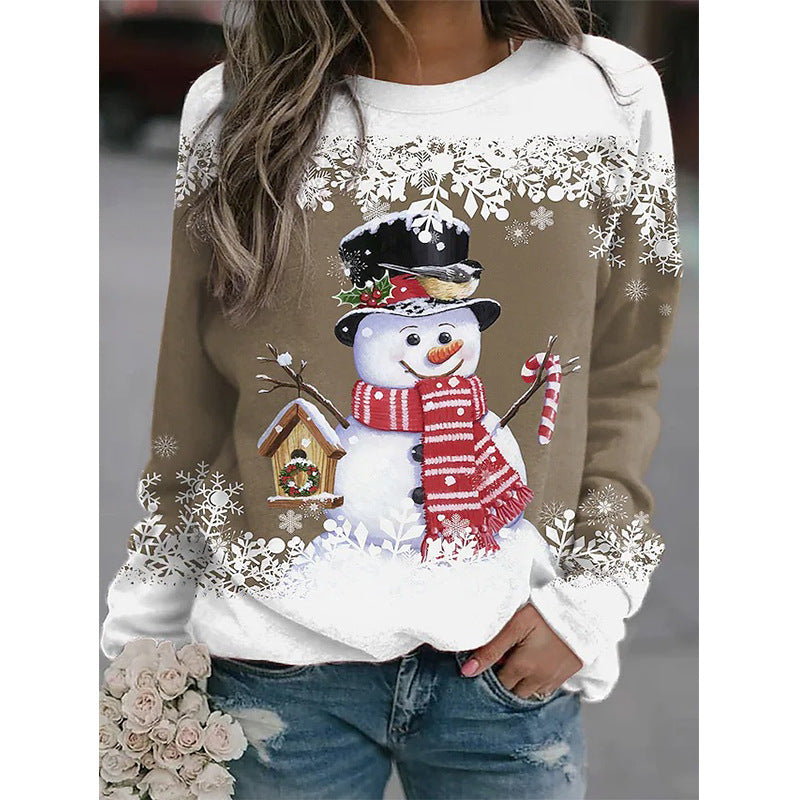 Pull Amélie Neige Imprimé - Élégance Hivernale