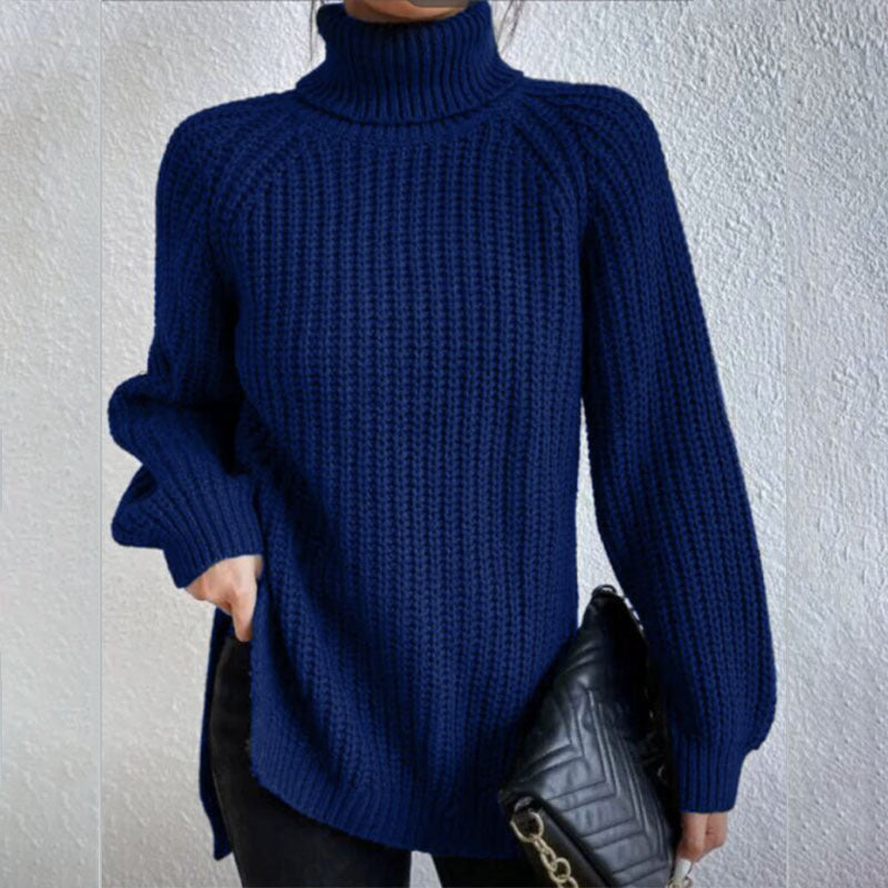 Pull col roulé fendu – Simplicité et élégance !