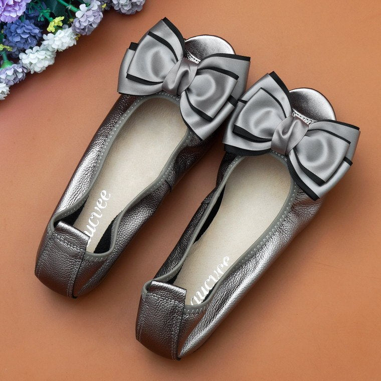 Sandales Plates en Cuir Souple