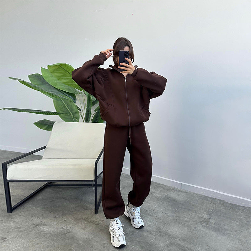 Ensemble deux pièces sweat-shirt fuselé