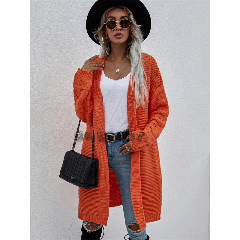Cardigan long femme uni – Élégance et style tricoté