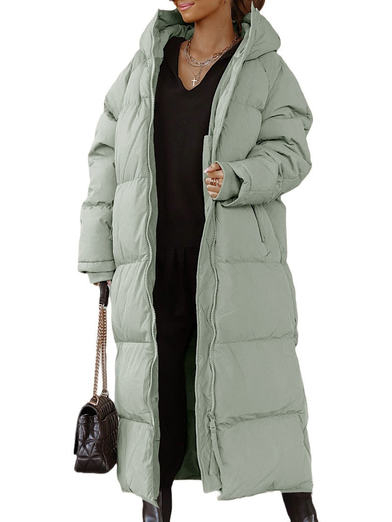 Manteau Lila Zippé à Capuche