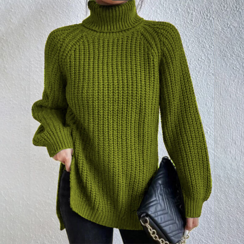 Pull col roulé fendu – Simplicité et élégance !