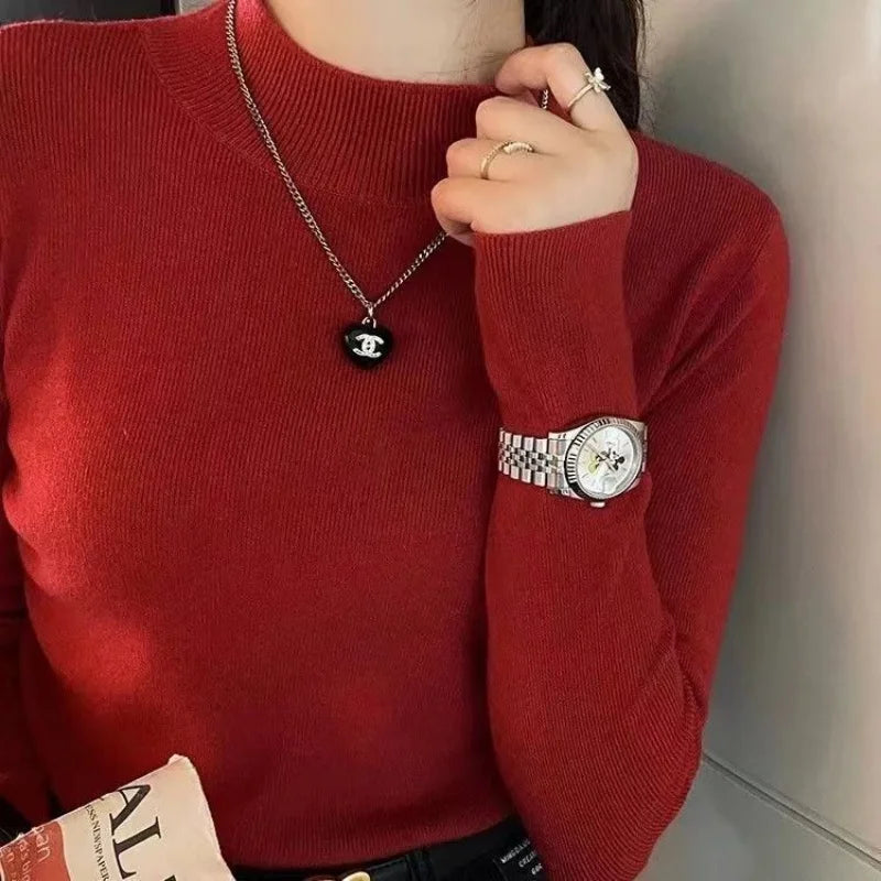 Chloé – Pull Col Roulé Élégant & Confortable
