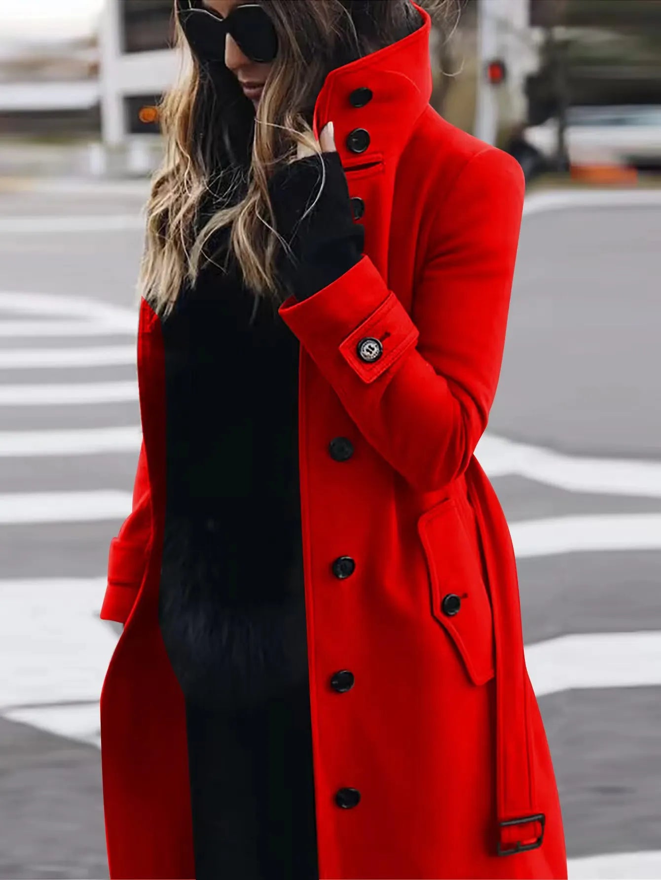 Manteau d'Hiver Femme à Col Rétro – Élégance et Chaleur