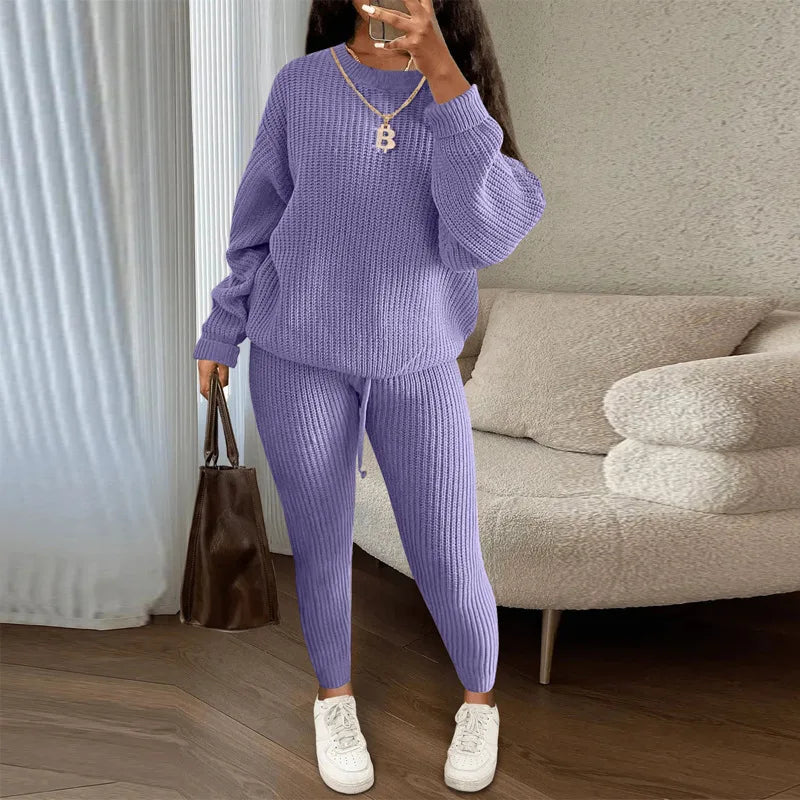 Best Ensemble Confort Hivernal – Pull et Pantalon Tricoté