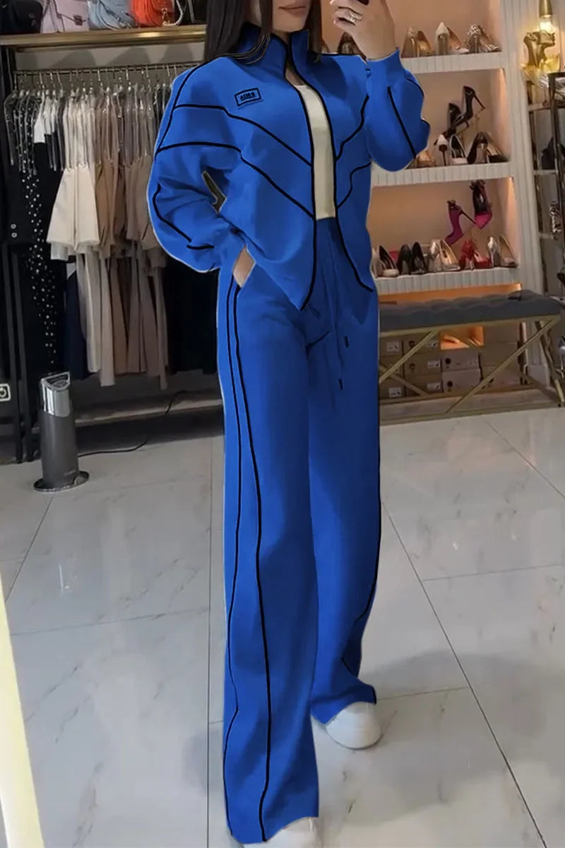 Best Ensemble Sport Élastique – Sweat à Zip et Pantalon Long