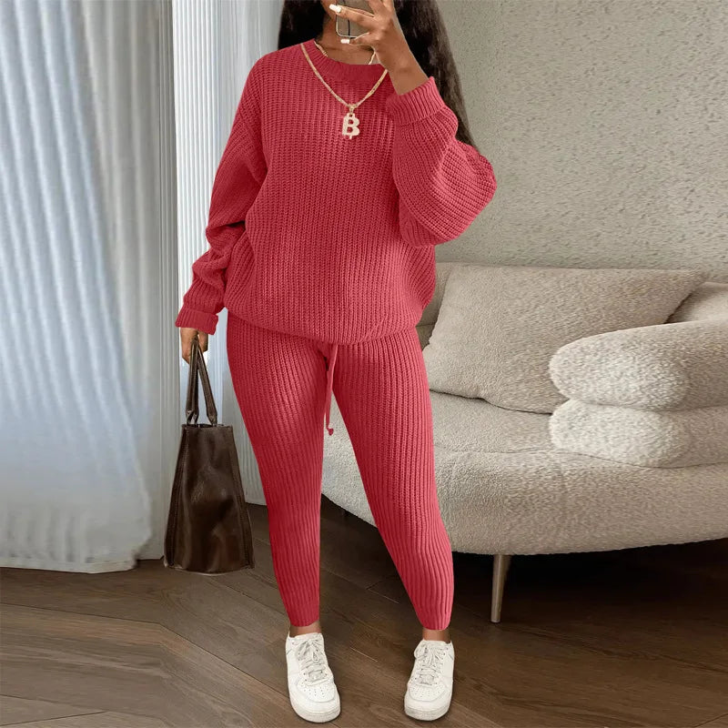 Best Ensemble Confort Hivernal – Pull et Pantalon Tricoté