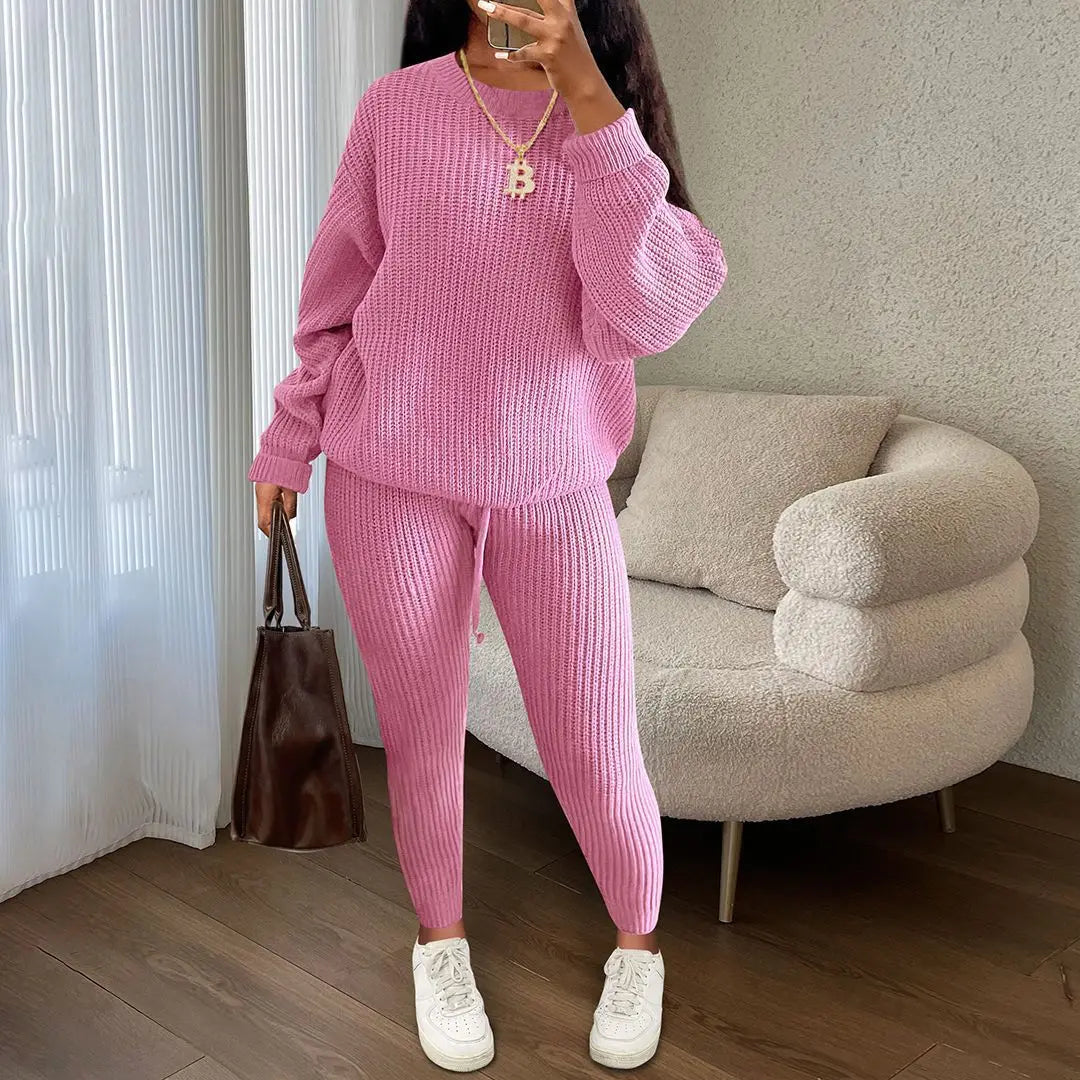 Best Ensemble Confort Hivernal – Pull et Pantalon Tricoté