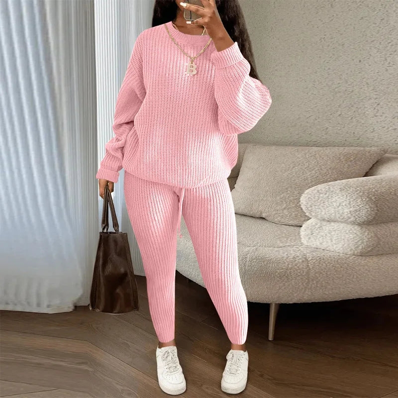 Best Ensemble Confort Hivernal – Pull et Pantalon Tricoté