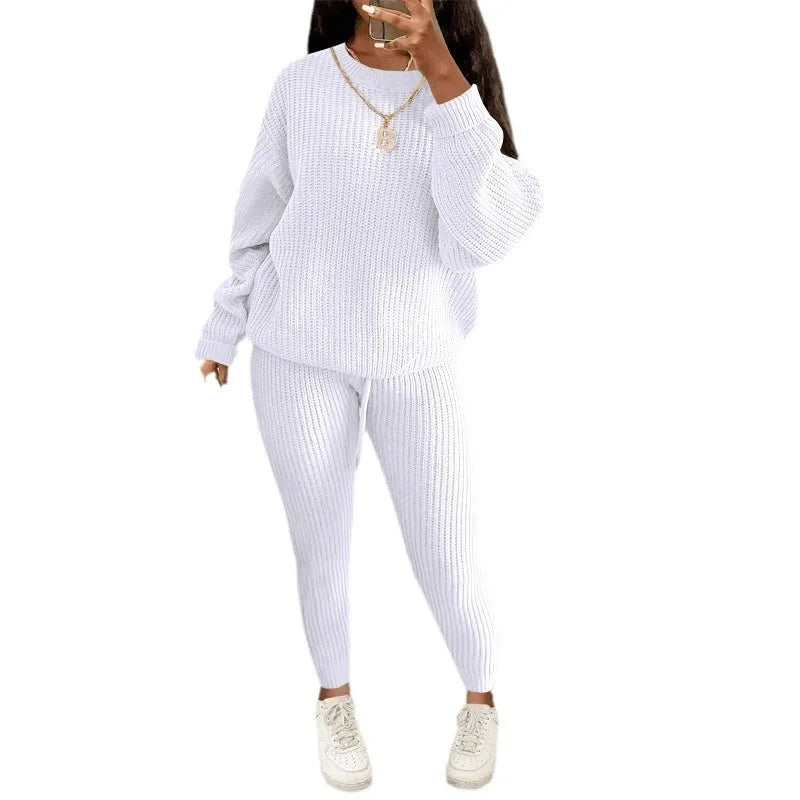 Best Ensemble Confort Hivernal – Pull et Pantalon Tricoté