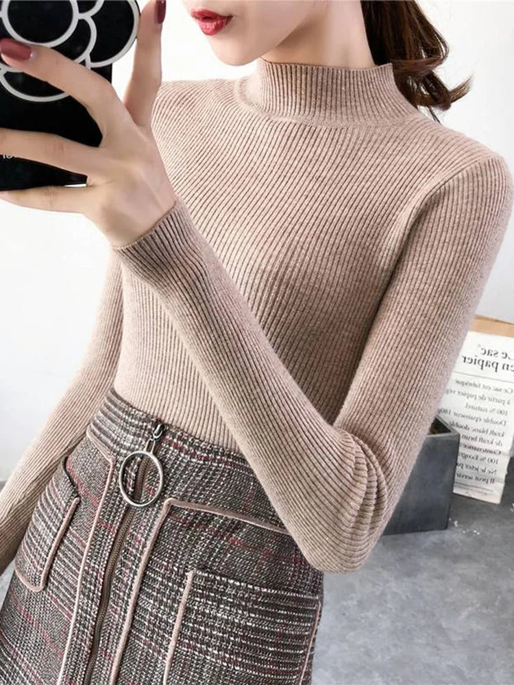 Chloé – Pull Col Montant Vintage & Élégant