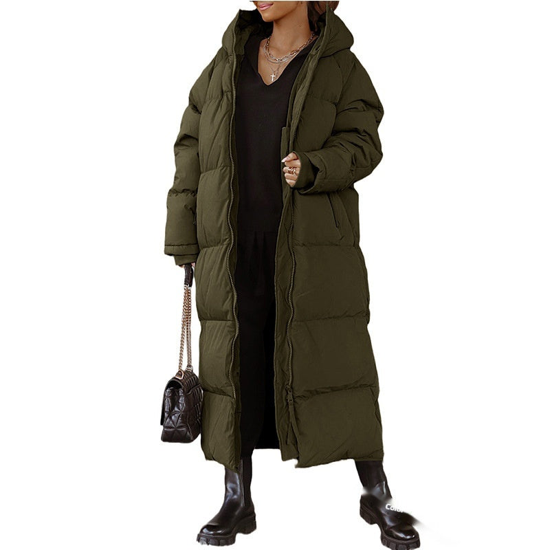 Manteau Lila Zippé à Capuche