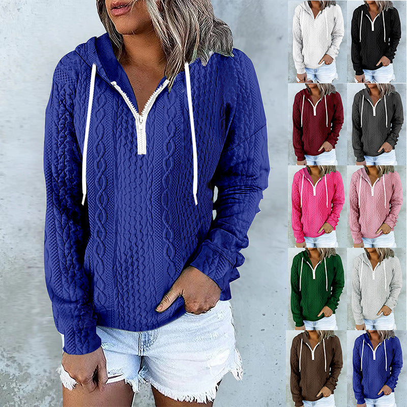 Sweat à capuche design texture twist – Style urbain et confortable