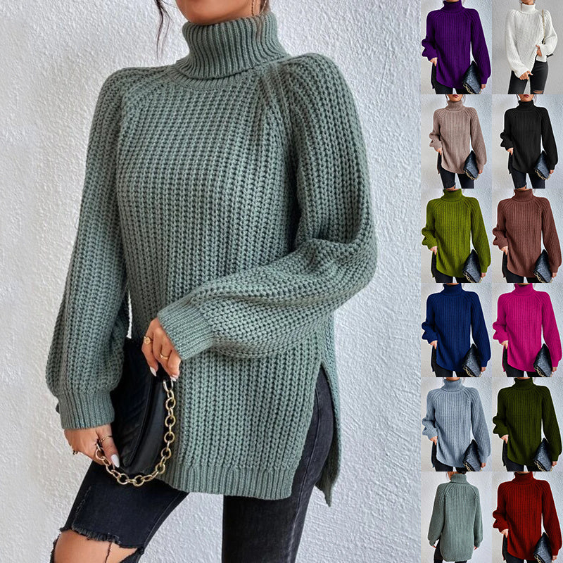 Pull col roulé fendu – Simplicité et élégance !