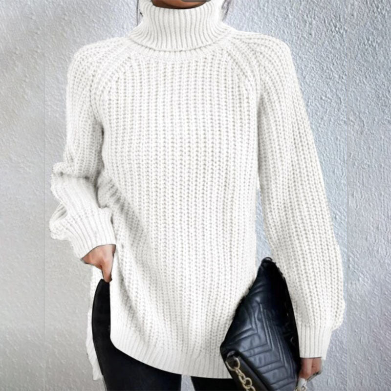 Pull col roulé fendu – Simplicité et élégance !