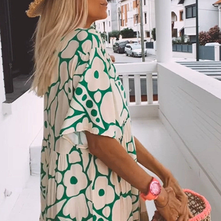 Robe fluide fleurie – Silhouette affinée !