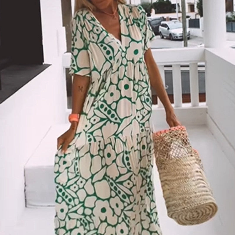 Robe fluide fleurie – Silhouette affinée !