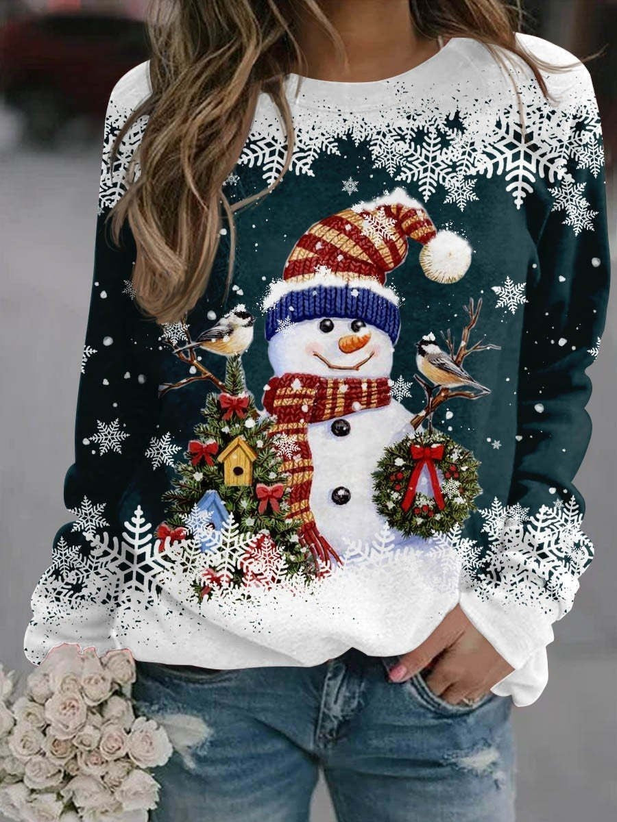 Pull Amélie Neige Imprimé - Élégance Hivernale