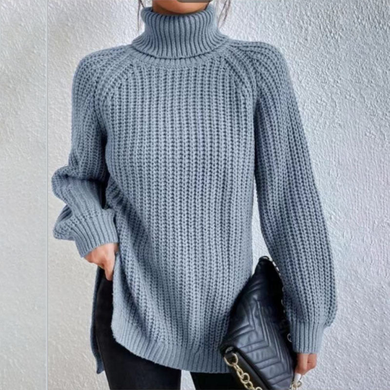 Pull col roulé fendu – Simplicité et élégance !