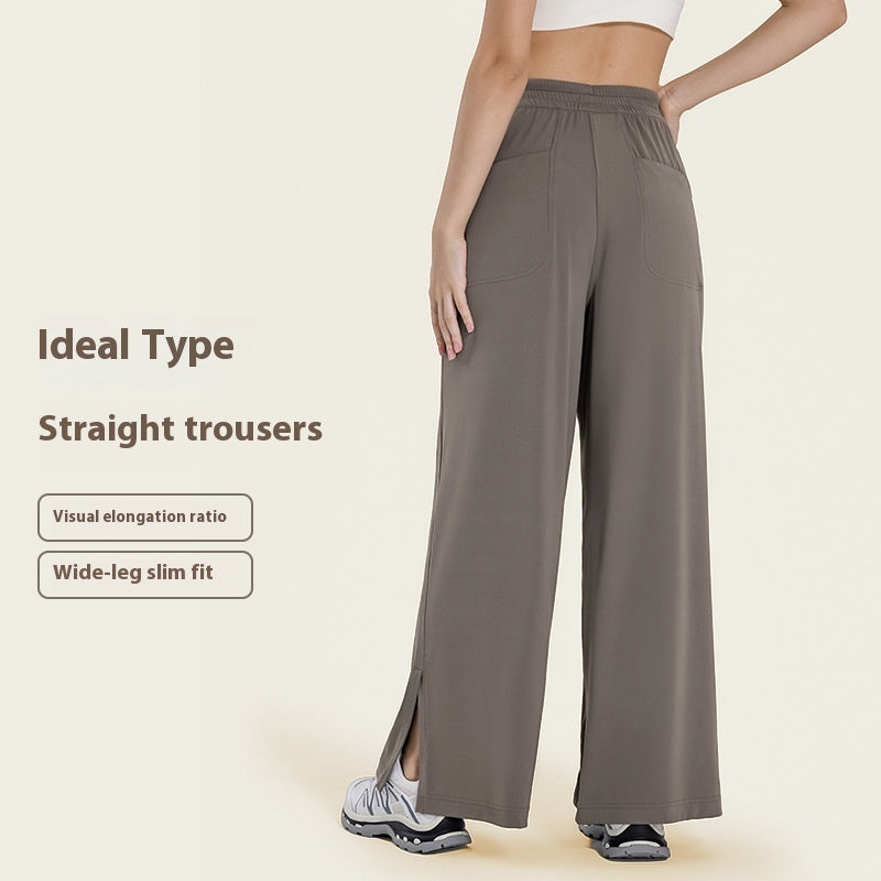 Loose Yoga Pants Side Pocket Leisure