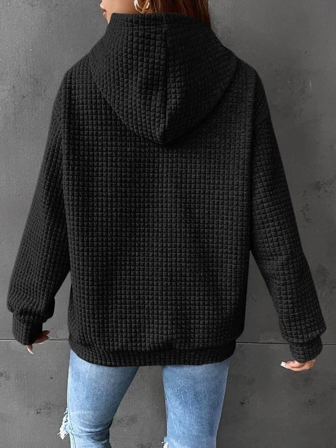 Pull femme ample uni – Confort et style décontracté