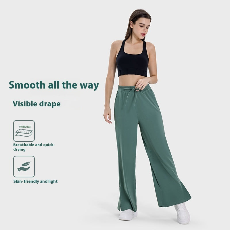 Loose Yoga Pants Side Pocket Leisure