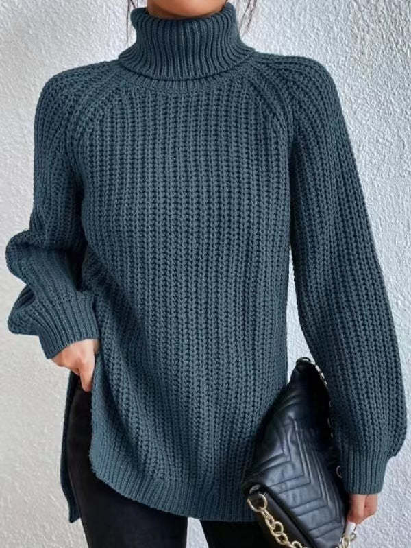 Pull col roulé fendu – Simplicité et élégance !
