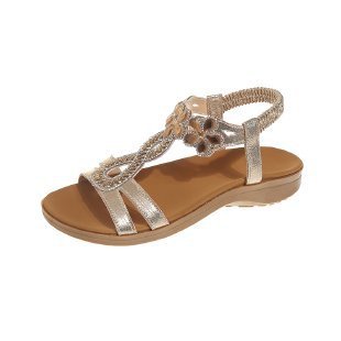 Chloé – Sandales Plates Brillantes & Confortables