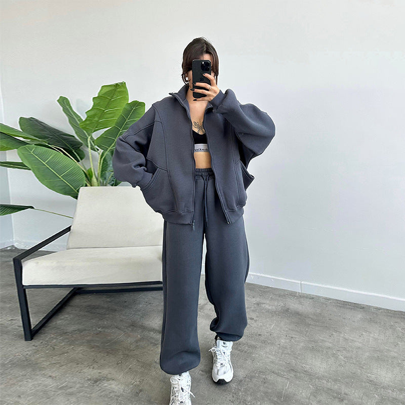 Ensemble deux pièces sweat-shirt fuselé