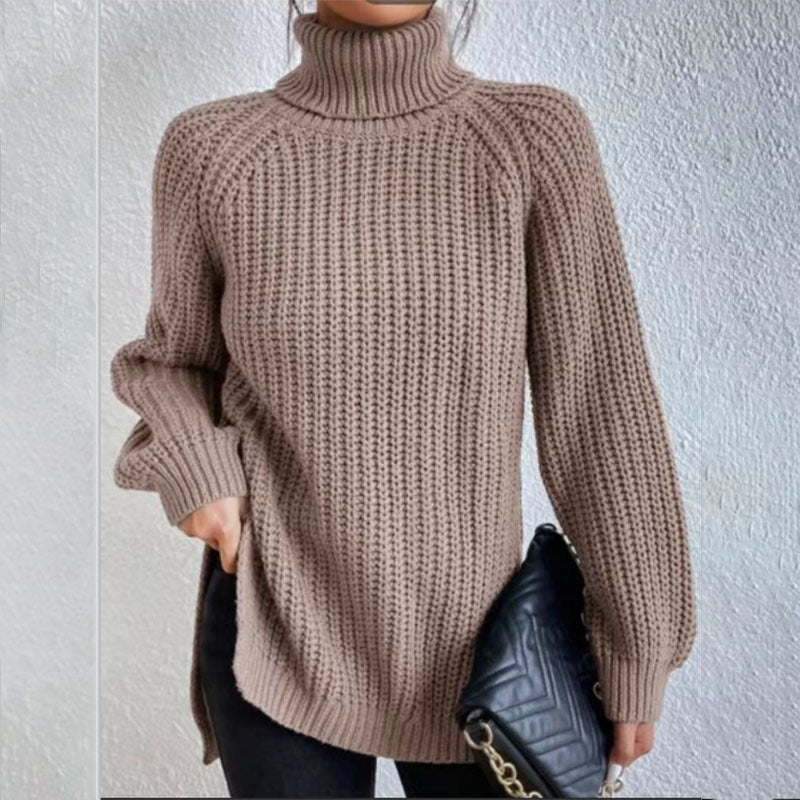 Pull col roulé fendu – Simplicité et élégance !