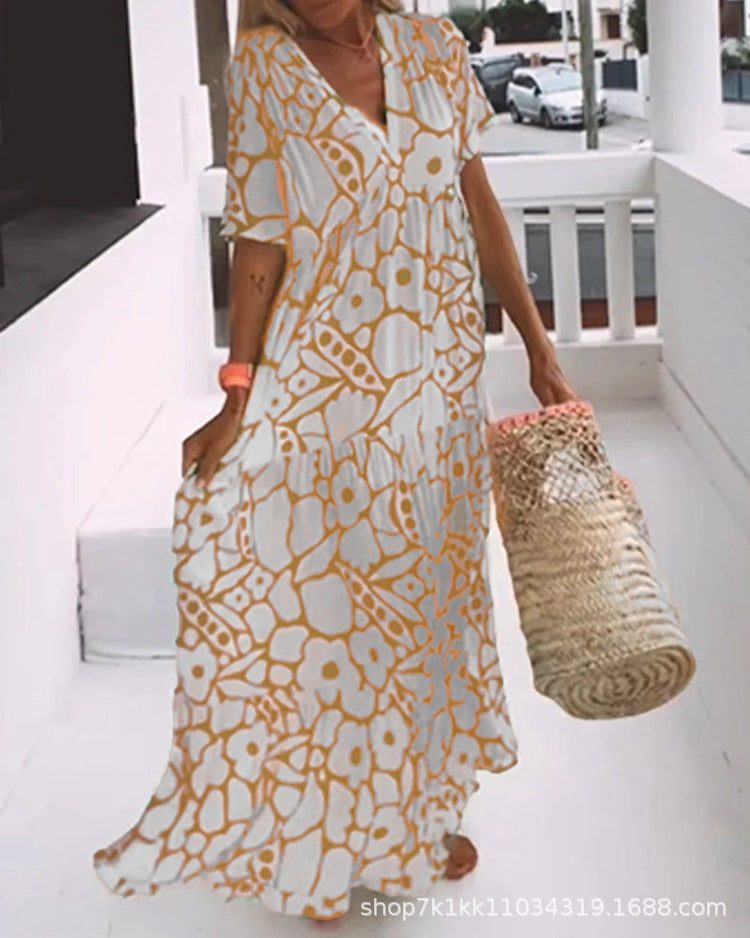 Robe fluide fleurie – Silhouette affinée !