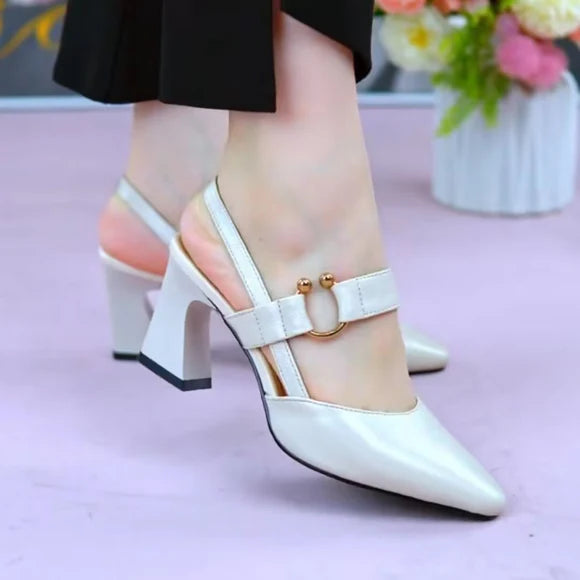 Sandales à Talons Épais Élégantes & Confortables