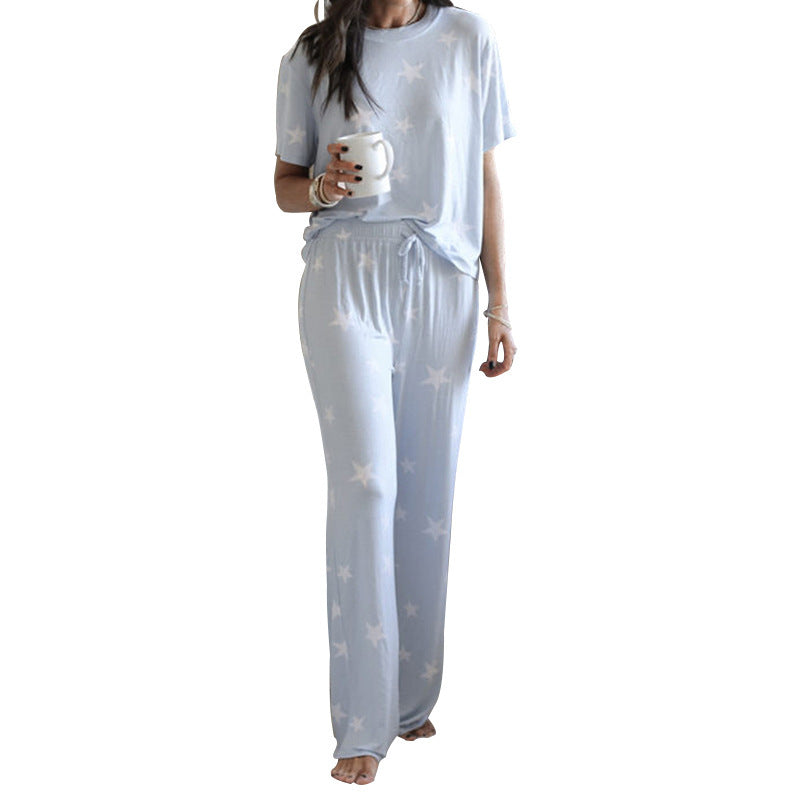 Pyjama Femme Deux Pièces Imprimé – Douceur et Élégance à la Maison