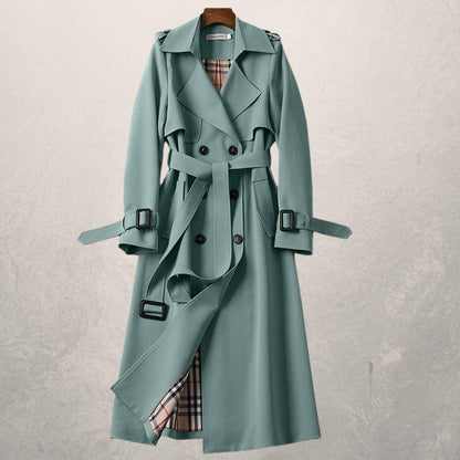 Trench Coat Mi-Long Femme