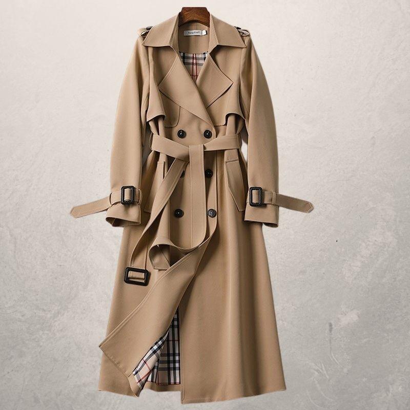 Trench Coat Mi-Long Femme