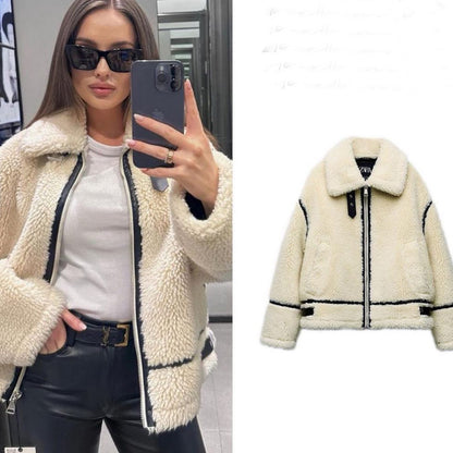 Manteau Margo Élégance en Laine d'Agneau